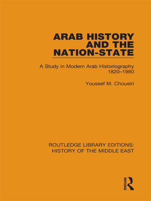 cover image of Arab History and the Nation-State